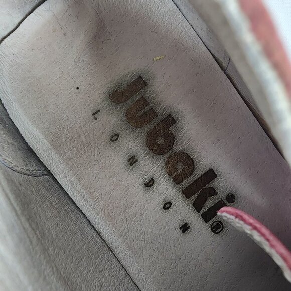 Jubaki London Pink Leather Lace Up Shoes Size 8.5 - Picture 10 of 11